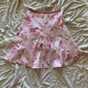 Pink Patterned Women's Skirt